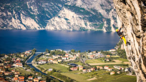 Climbing on Lake Garda